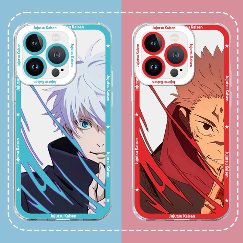 Jujutsu Kaisen Gojo Satoru & Ryomen Sukuna Transparent Phone Case Cover