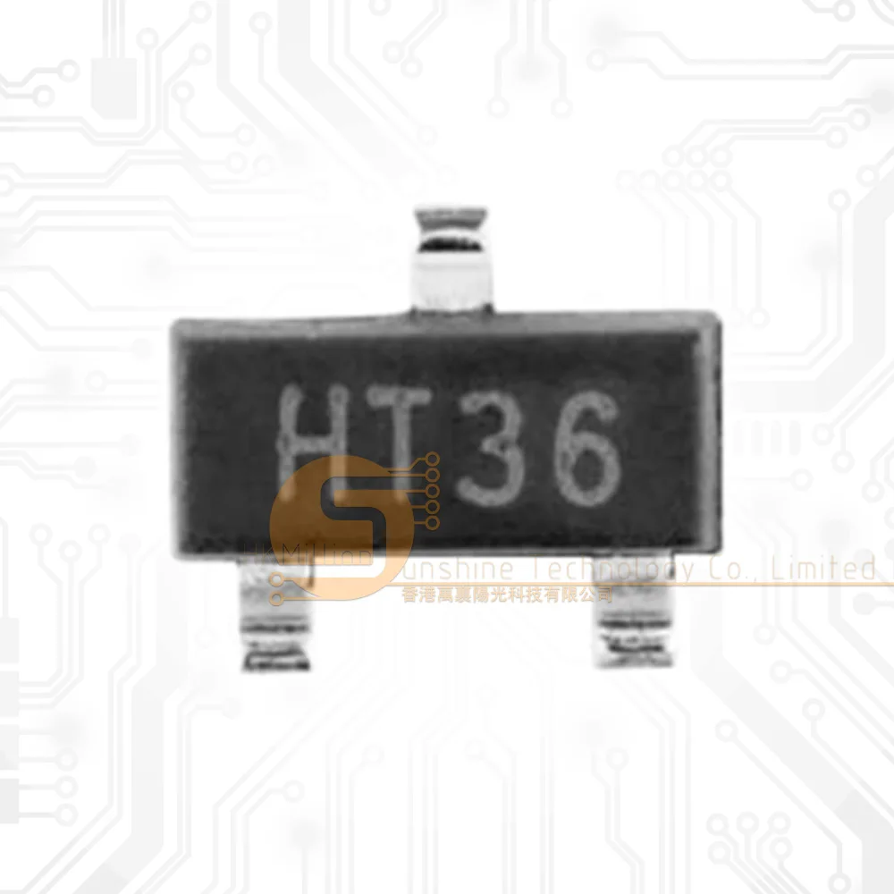 Originale 50 Pz/Lotto Ht7536S Sot-23 3.6V 100Ma Low Dropout Regolatori Lineari Circuito Integrato