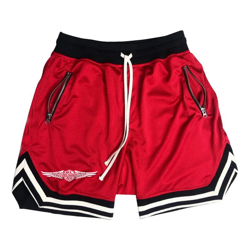 2025 Summer Men's Motorcycle Goldwing GL1500 Logo Printed Fashion Cotton Simplicity Solid Color Drawstring Breathable Sweatpants 3