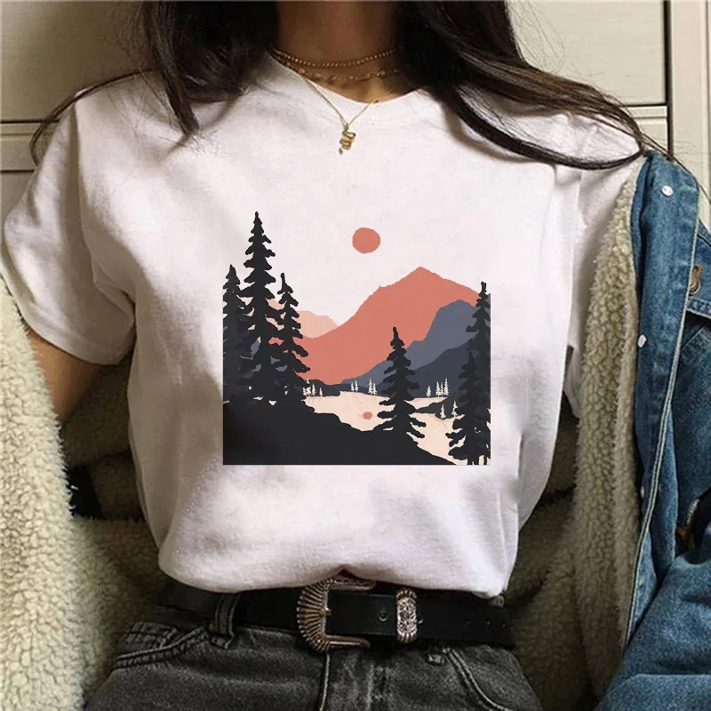 

Women's T-Shirt Clothing Short Sleeve Printing Fun Art Leisure New Women's 90s T-Shirt Printing Fashion Pattern T-Shirt Top.
