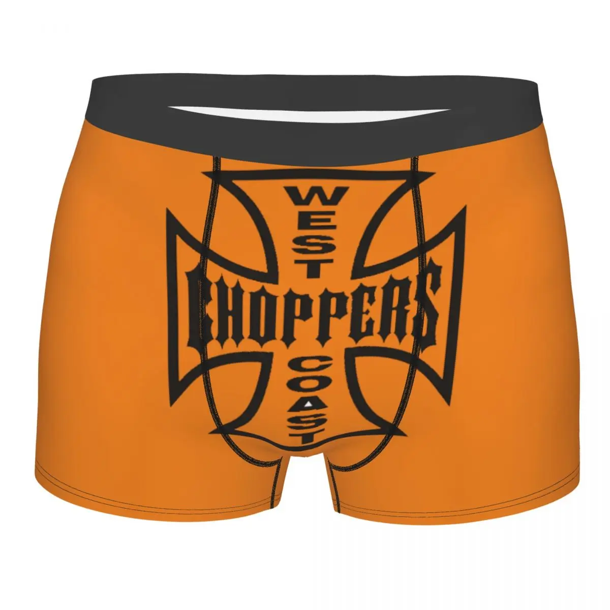 

West Coast Iron Chopper Cross Underwear Male Printed Customized Boxer Briefs Shorts Panties Soft Underpants