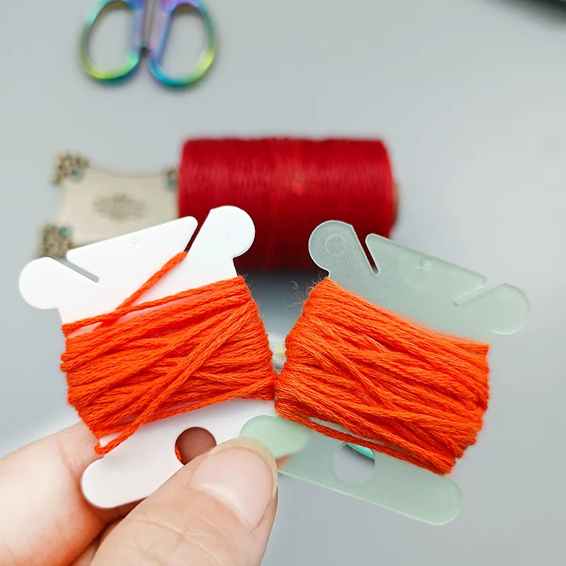 Embroidery Thread Holder Floss Craft Bobbin Cross Stitch Storage Board Card Organizer 100/50pc