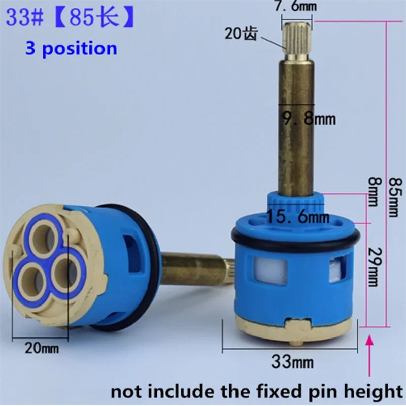 1PC Shower Room Faucet Cartridge Accessories Shower Head Bathtub Water Mixing Valve 3 / 4 Position 26MM 28MM 33MM 35MM 37MM Dia. Faucet Cartridge