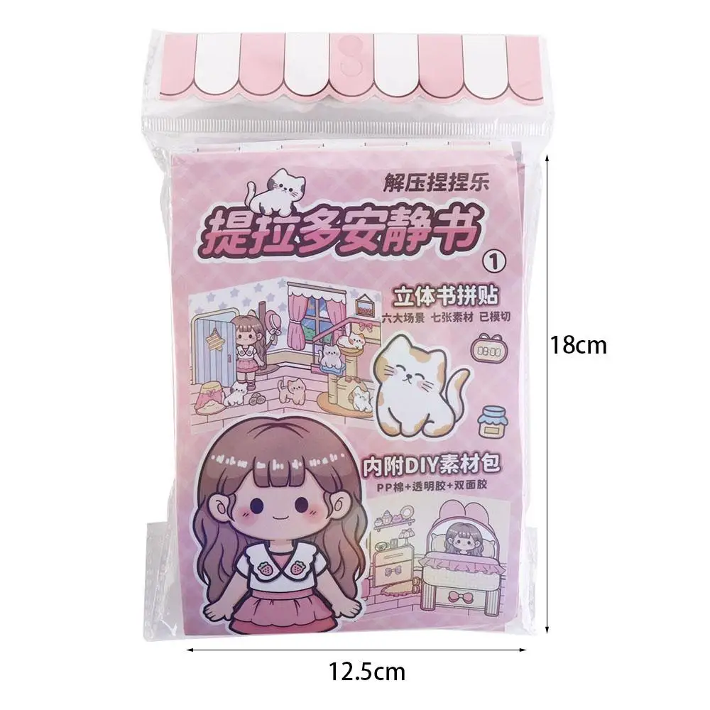 Sticker Book Pinch Music Quiet Book Cute Paper Kawaii Telado Busy Book Anime Activity Books Toddlers