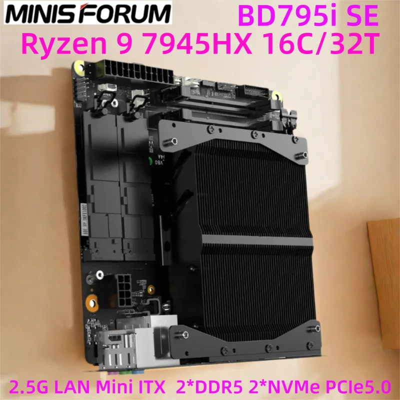 MINISFORUM Mini ITX Mainboard Gaming BD795i SE AMD Ryzen 9 7945HX