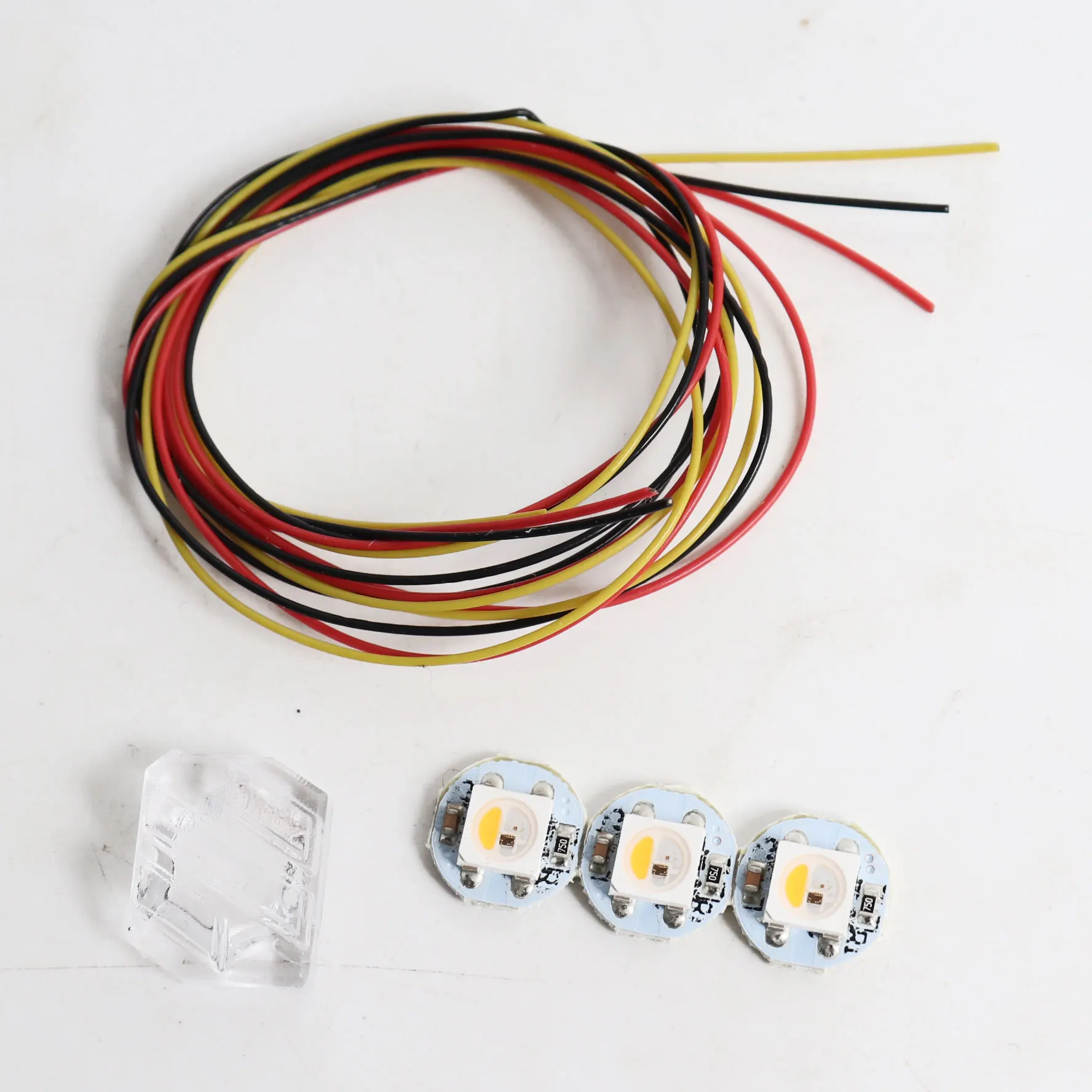 Blurolls-neopixel Rgbw Mini Botão Pcb Led Light 30awg Cabos Ptfe Resina Sla Impresso Voron 2.4 Trident sb Stealthburner Extrusora