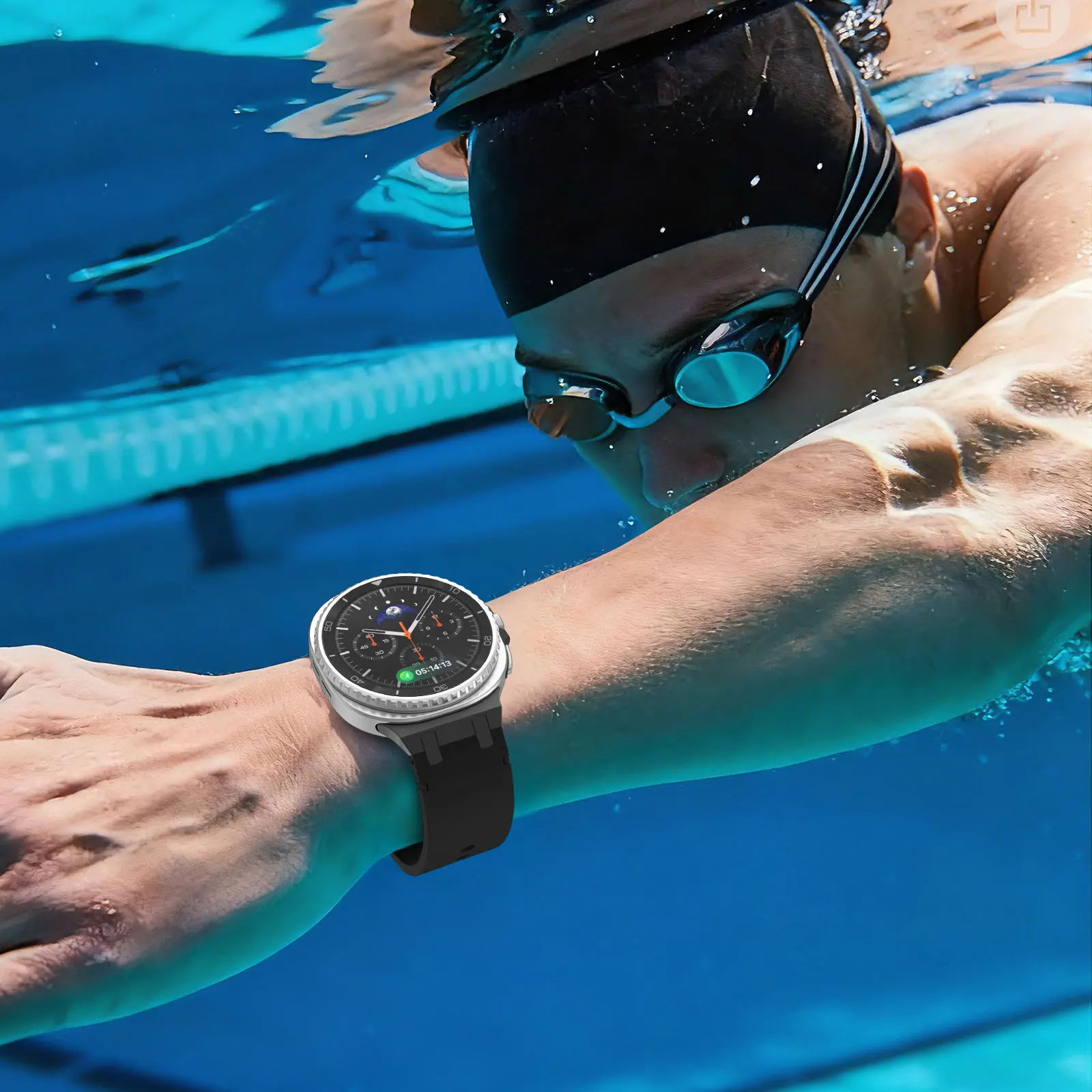 รูปสินค้า สายซิลิโคนและสแตนเลสสำหรับ Samsung Galaxy Watch 8