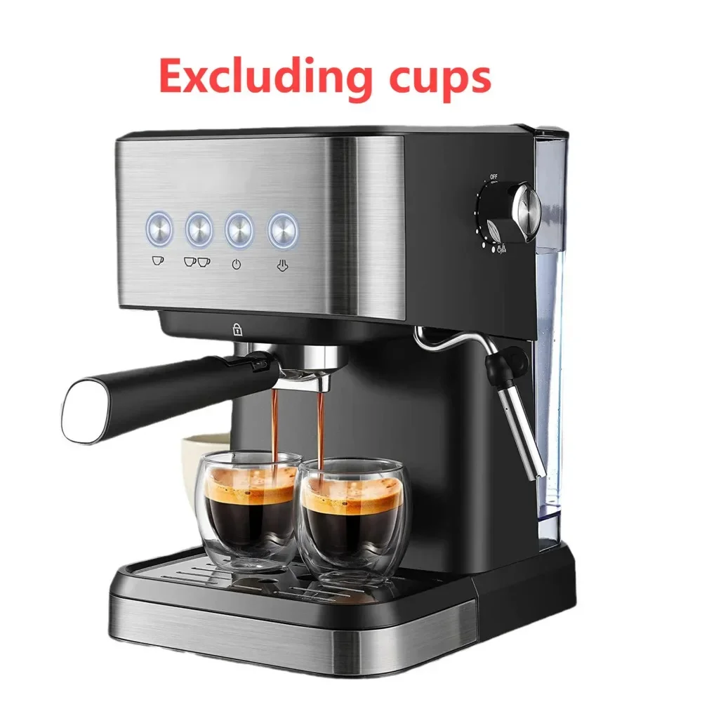 220V 110V 1.5L 2 In 1 Household Coffee Machine Italian Semi-automatic Concentrated High-pressure Extraction And Whipping Foam 5