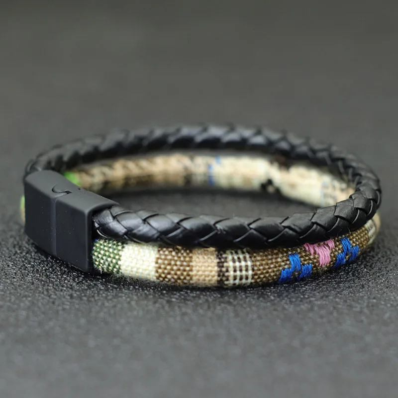 Bohemian Leather Cord Bracelet for Men