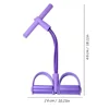 6-Tube Multi-function Abdominal Trainer With Foot Pedal For Sit-ups Fitness Abdominal Toning Arm Strengthening Resistance Band 6