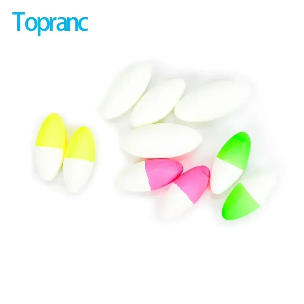 Flotteur ovale Topranc luminescent pour appâts pêche eau douce et mer accessoires