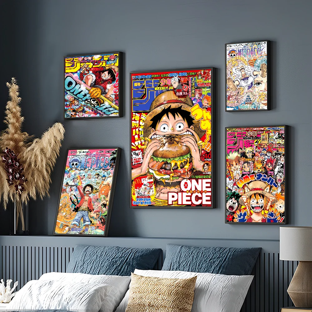 Anime O-One P-Piece Anime Posters Sticky Whitepaper Prints Posters Artwork Kawaii Room Decor anime poster,poster prints