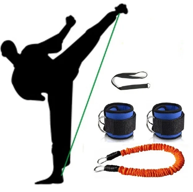 Taekwondo Boxing Training Leg Strength Football Trainer Speed Exercise Tubes Resistance Bands  Kick  Fitness Equipment 6
