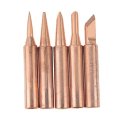 Soldering Iron Tip Kit for Precision Electric Soldering & Welding (5pcs Gold)