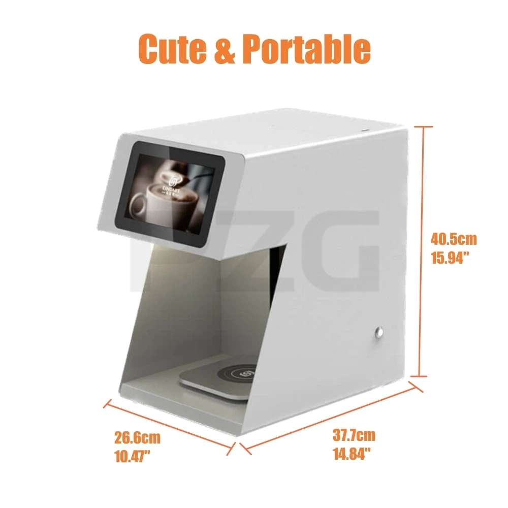 3D Latte Art Coffee Printer Machine Automatic Beverages Food Selfie WIFI Connection Printing Edible Ink Cartridges