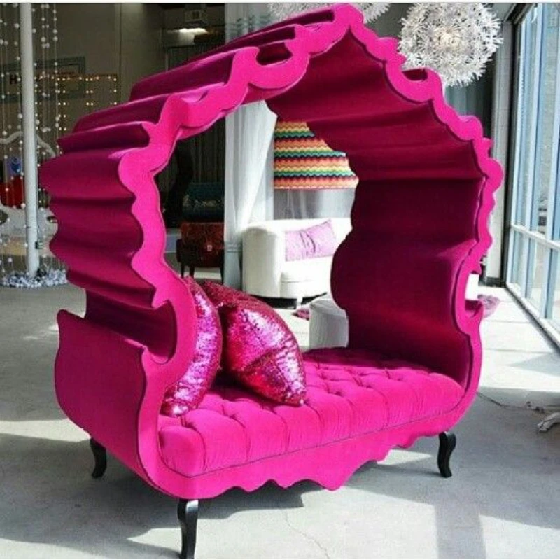 

Double Space SOFA Entertainment Club Studio Curved Villa Leisure Special-Shaped