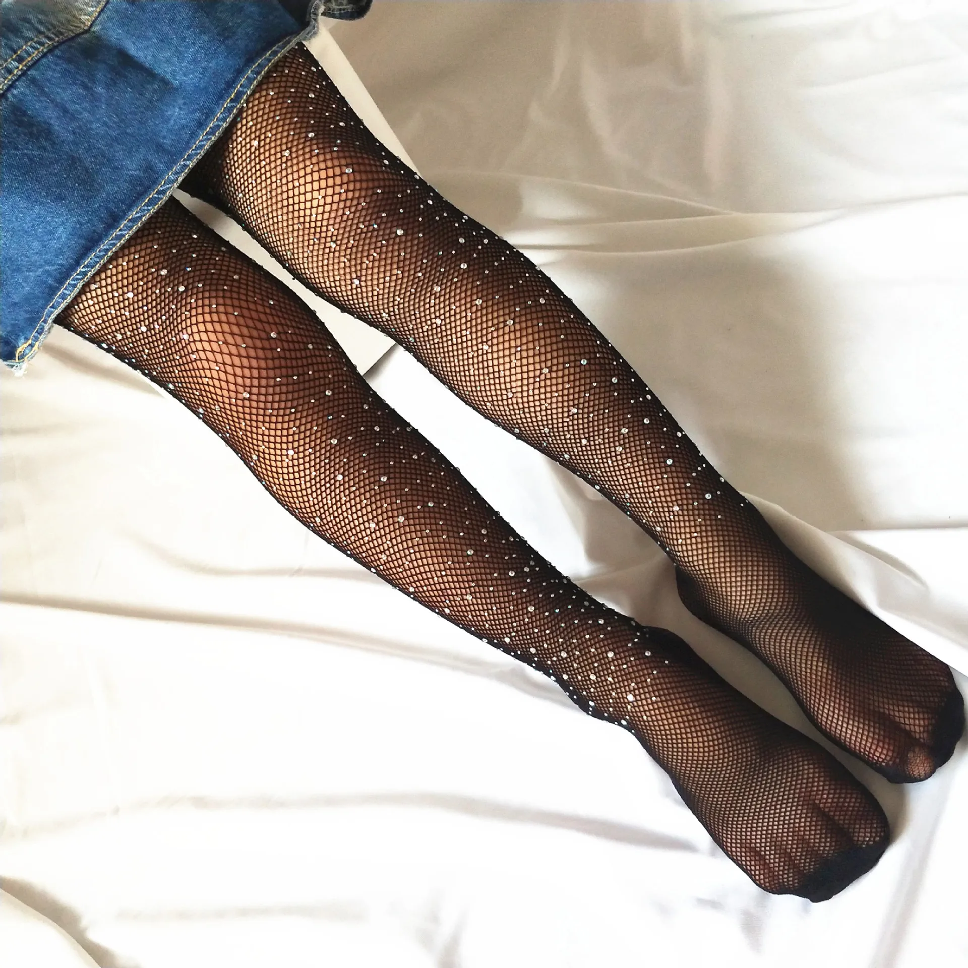Toddler Kids Mesh Fishnet Net Rhinestone Bling Glitter Bedazzled Tube Socks Tights Stockings Girls Pantyhose kids pantyhose fishnet stockings toddler tights