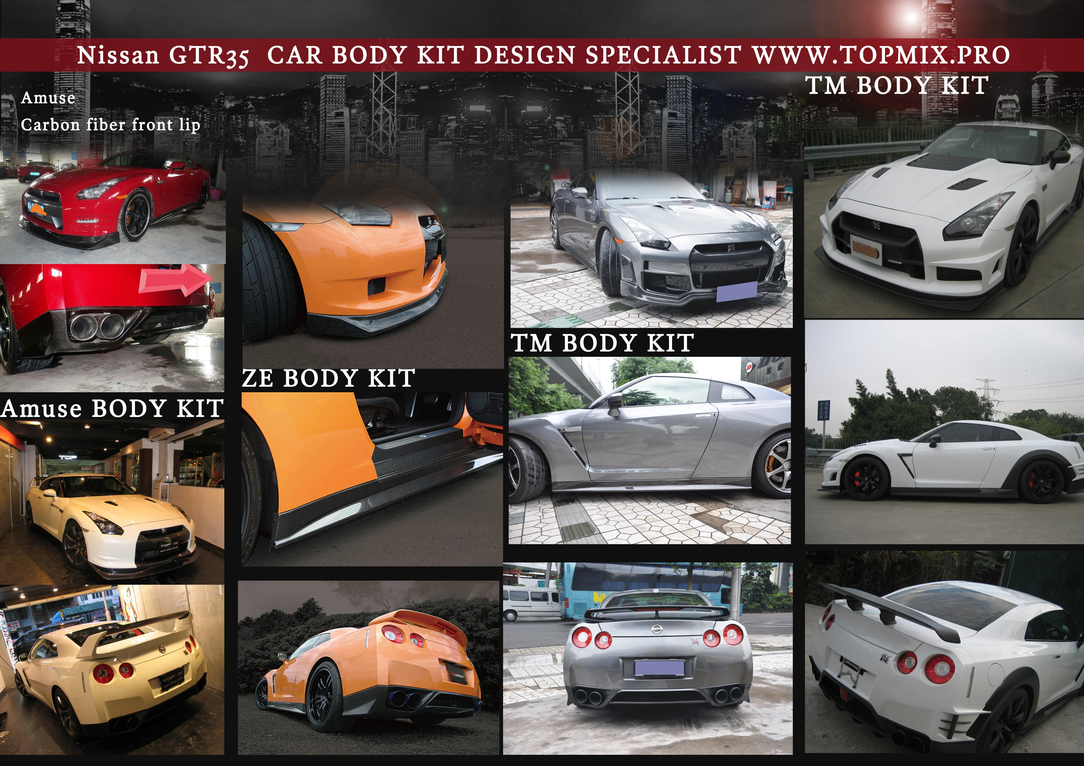 Kit Completo Personalizzato Adatto Per Nissan Gt-R Gtr R35