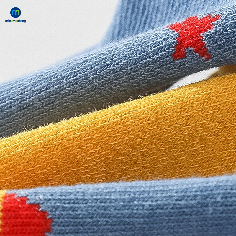 5 Pairs/Lot Baby Boys Winter Socks Cartoon Animail Kids Spring Autumn Cotton Breathable Keep Warm Socks For Children Miaoyoutong 5