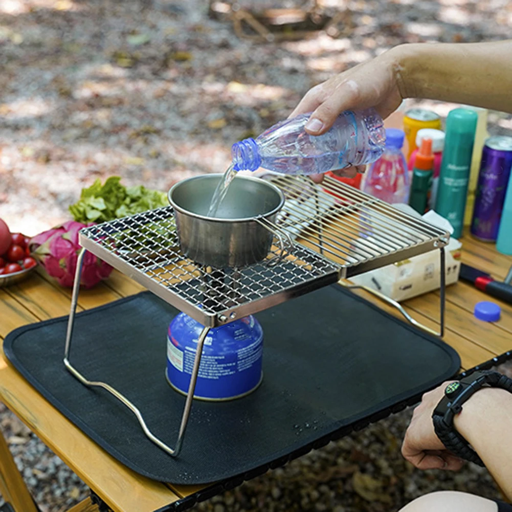 Folding Stainless Steel Table Board Plate/Mini Shelf for Picnic Lunch Box  Storage Container Suitable for Stanley Camping Gear - AliExpress