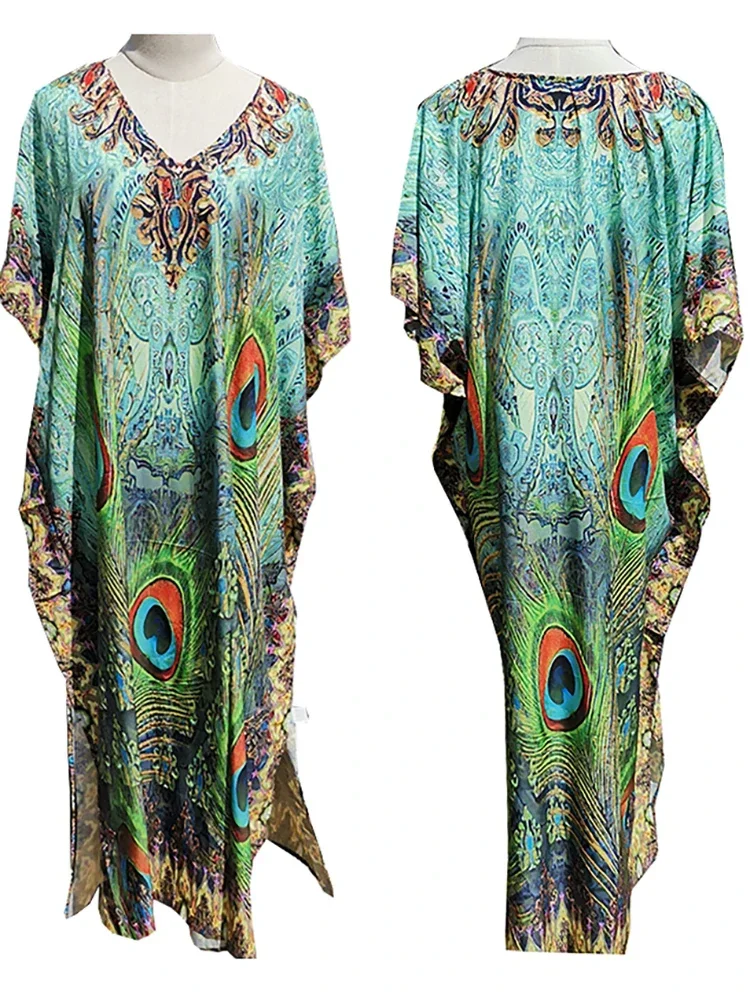 Beach Cover Up Robe Swimsuit Cover Women Maxi Dress