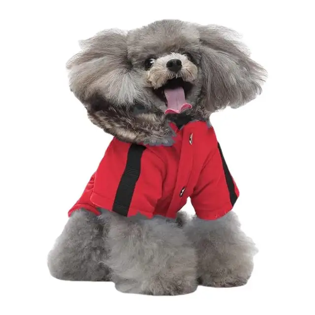 Fleece Dog Hoodie For Small Windproof Dog Jacket With Hood Thick Padded Warm Coat Vest Clothes For Puppy Small Medium Large Dogs