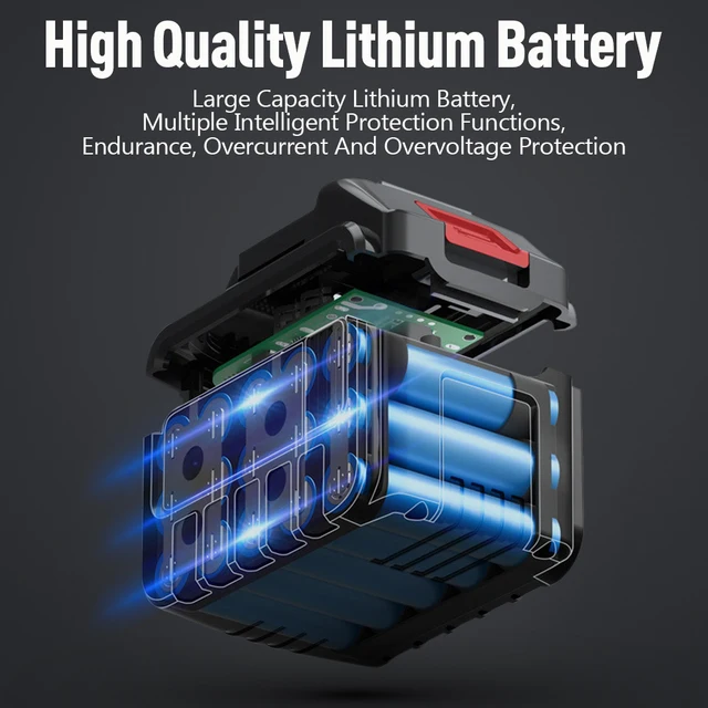 Nagynyomású Permetező Háztartás Újratölthető Lítium Akkumulátor Vezeték Nélküli Mosó Tisztító Vízpisztoly Autó Mosógép Kerti Spray - Image 3