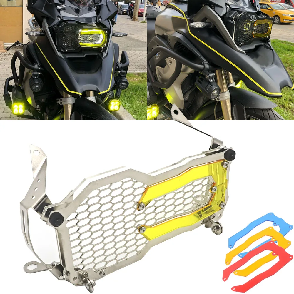 R1250GS Headlight Head Light Guard Protector Cover Protection Grill For