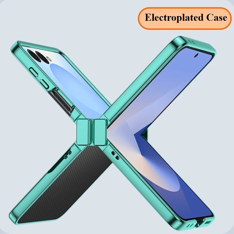 Premium Electroplated Clear Protective Case with 3-Piece Set
