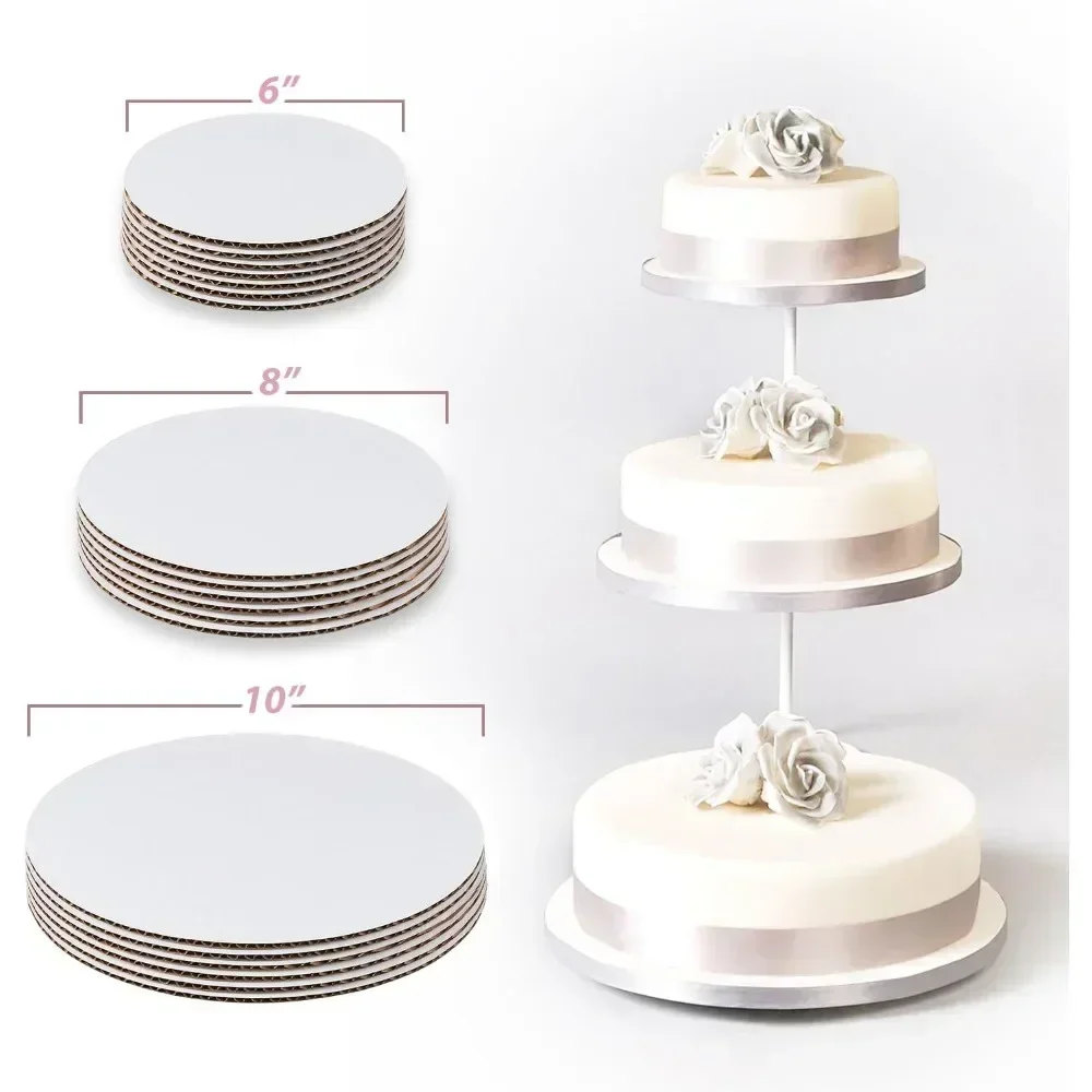 Cake Decorating Tools 10 / 18pcs 6 8 0 Inch Round Cake Board Circle Cardboard Base Perfect for Cake Decorating Tools