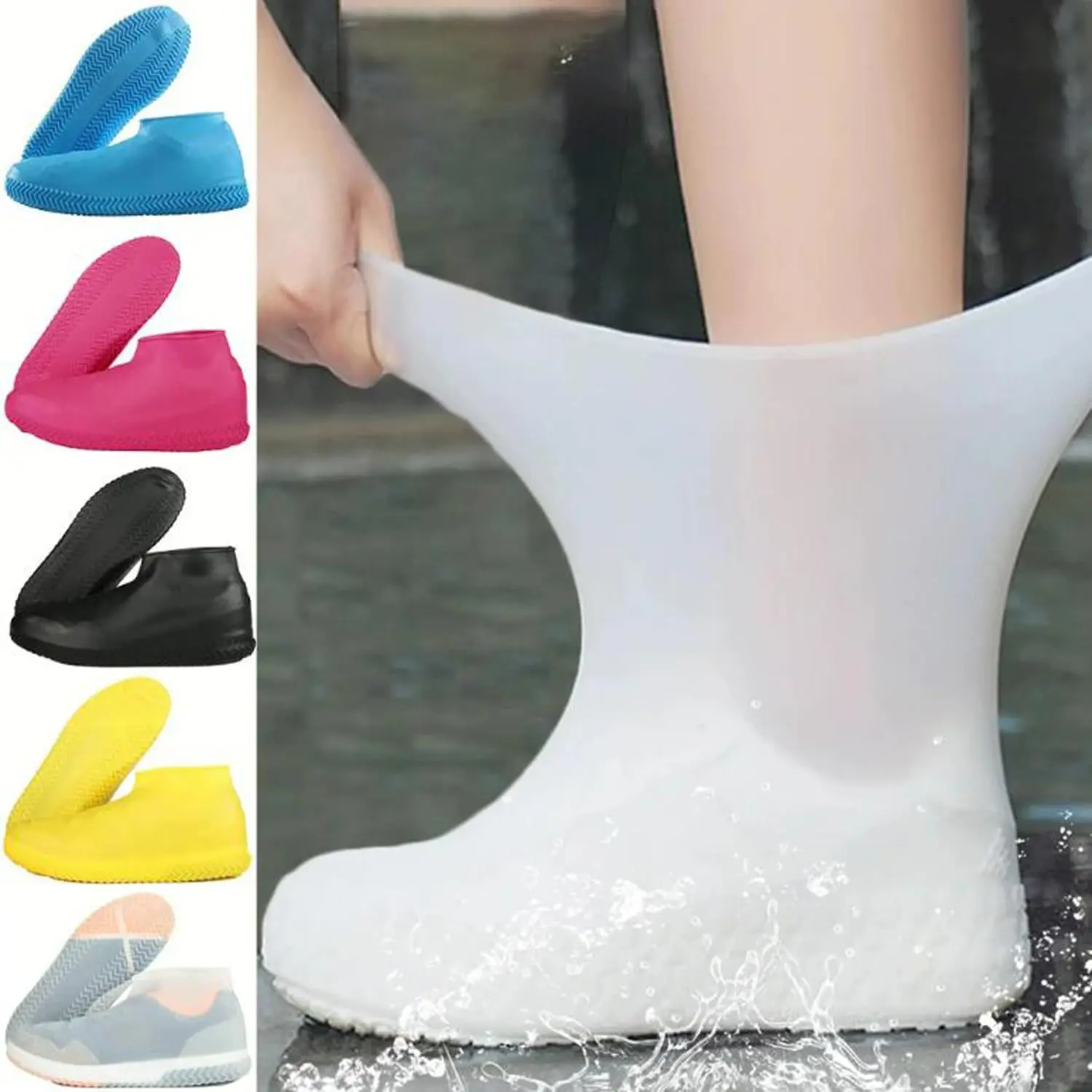Waterproof Silicone Anti-Slip Unisex Shoe Protectors
