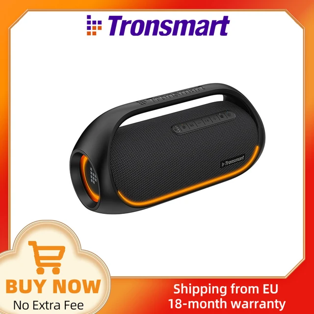 Tronsmart-altavoz Bluetooth Bang, reproductor de música portátil de 60W con  Control por aplicación, graves pesados, resistente al agua IPX6, ideal para  fiestas y exteriores