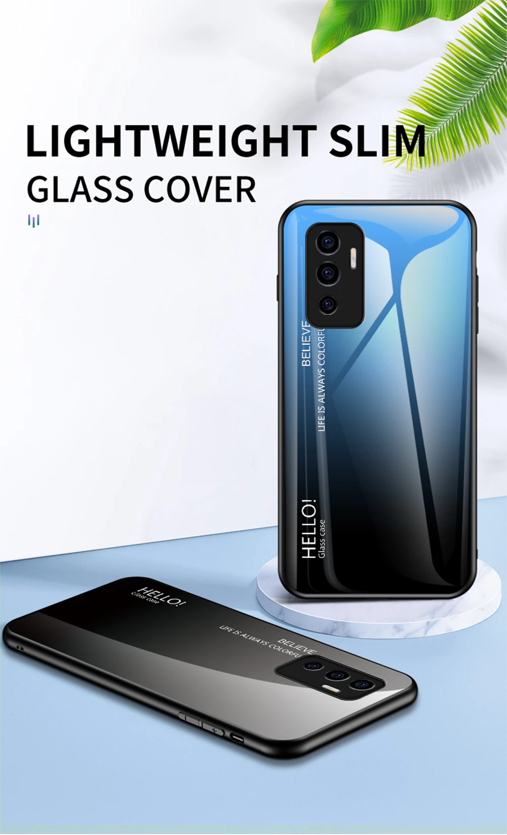 Capa de telemóvel em vidro temperado para vivo v23e v21 v20 pro_voghion.com
