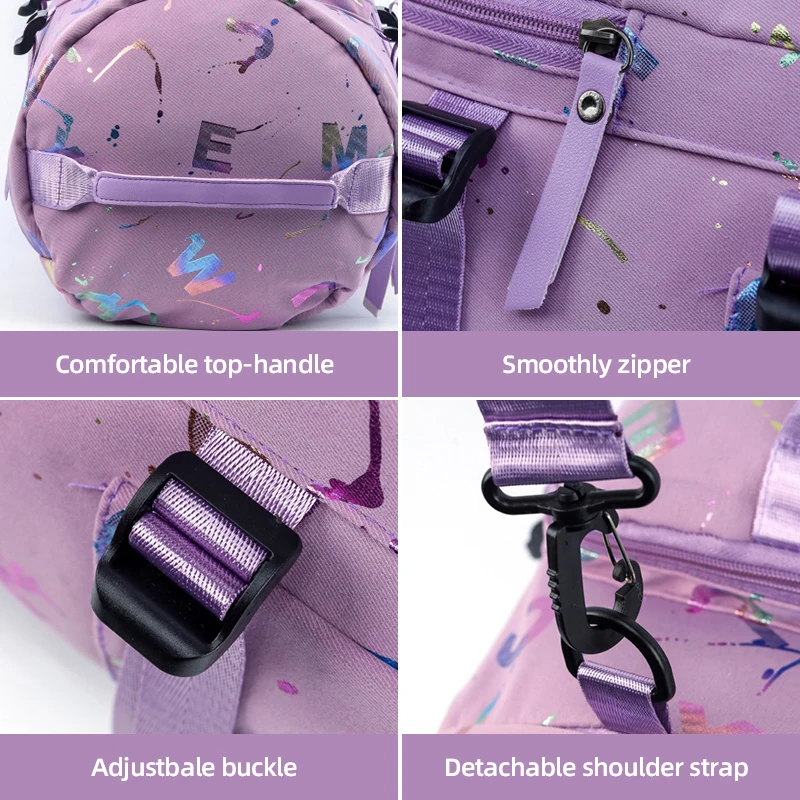 Gym Yoga Sport Backpack Travel Bag For Men Women Graffiti Letters Printing Fitness Siwmming Dry Wet Crossbody Sports Handbag Bag 5