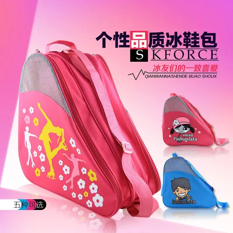 3 Layers Breathable Waterproof  Roller Skating Storage Bag Inline Wheels Shoes  Speed Racing Sneakers Large Capacity Backpack