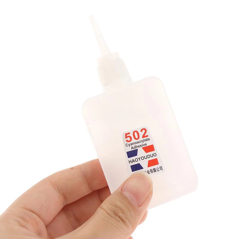 1 개 502 슈퍼 접착제, 빠른 건조 시아 노 아크릴 레이트 강한 접착제 빠른 본드 가죽 고무 금속 사무용품 빠른 접착제