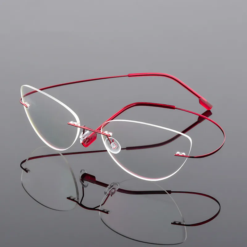 

Бренд-дизайнер TGCYEYO Beta-Ti, Гибкая Металлическая оправа для очков без оправы с памятью для очков степени защиты, оптическая оправа