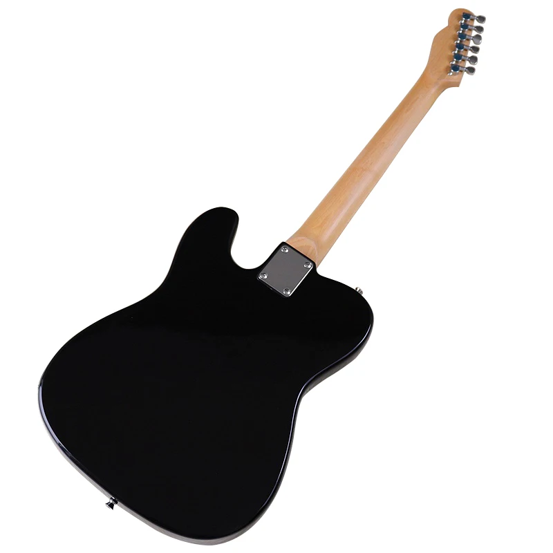 フルソリッドバスウッドボディエレキギター、6弦、高光沢、39インチ