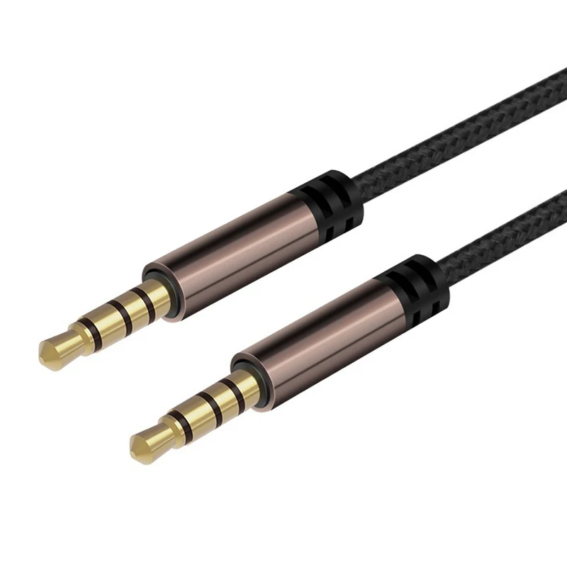 Câble auxiliaire plaqué or pour haut-parleur audio, HiFi AUX, câble de téléphone de voiture, câble de sauna, Jack 3.5, JEGold, 3.5mm