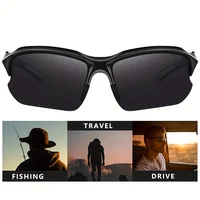 Lunettes de sport polarisées d'extérieur à la mode pour hommes et femmes, coupe-vent adaptées au baseball, la course à pied, la pêche, le golf et la conduite 3