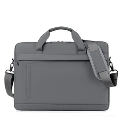 Sleek Laptop Tote Bag with Adjustable Straps and Zipper Closure for Work, School, and Daily Commute (Gray)