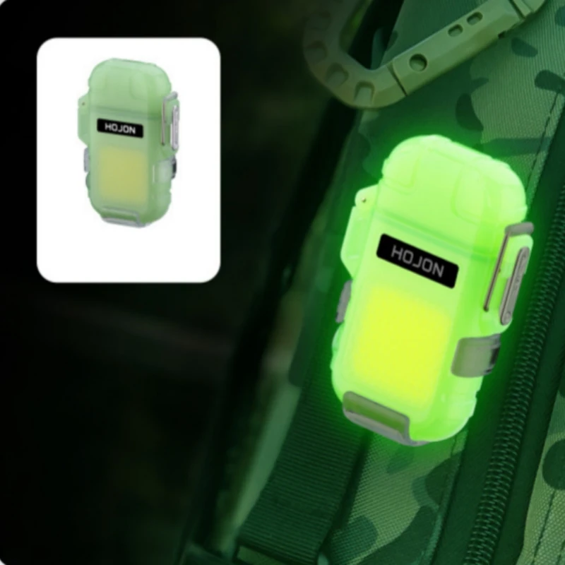 

Key Light Compact And Bright Cob Multifunctional Emergency Light Portable Light Outdoor Usb Charging Arc Windproof Lighter Flash