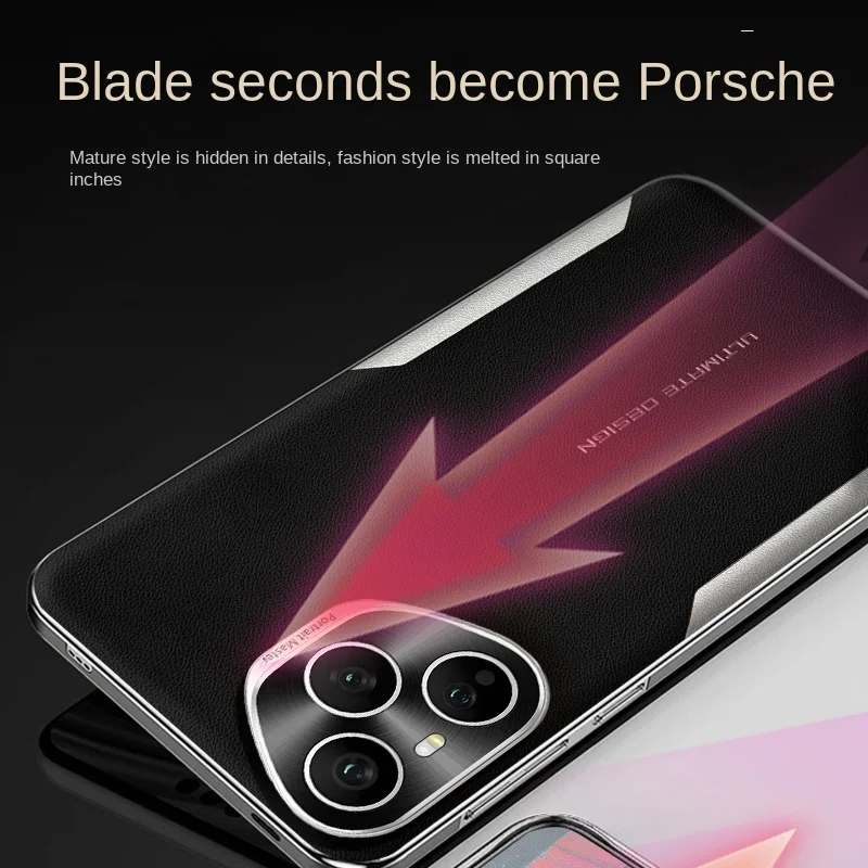 Luxurious PU Leather Protective Back Cover Case