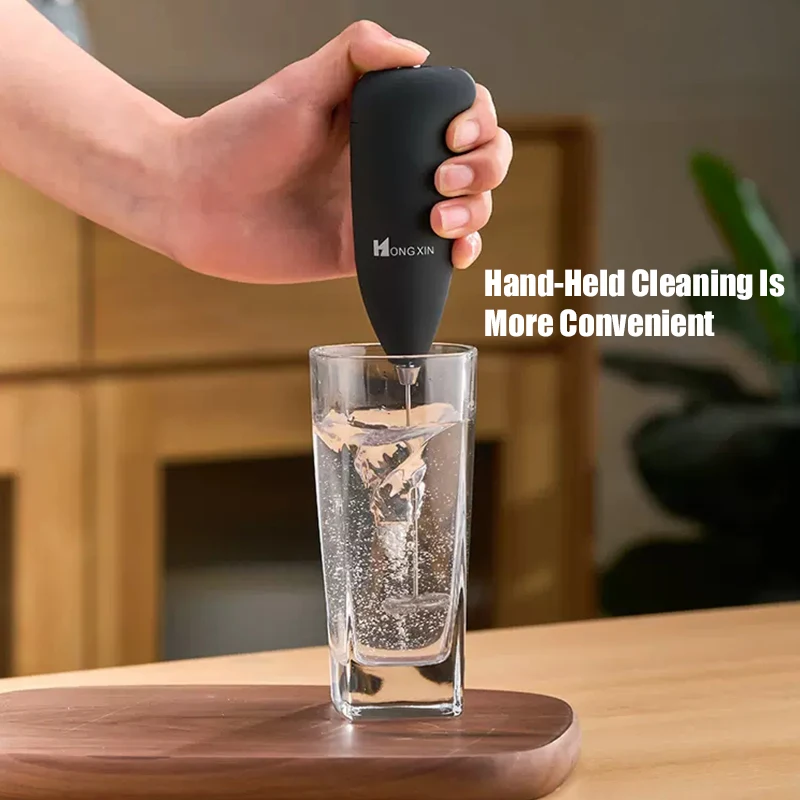 Electric Milk Frother Handheld Wireless Coffee Whisk Blender Egg Beater Cappuccino Frother for Kitchen