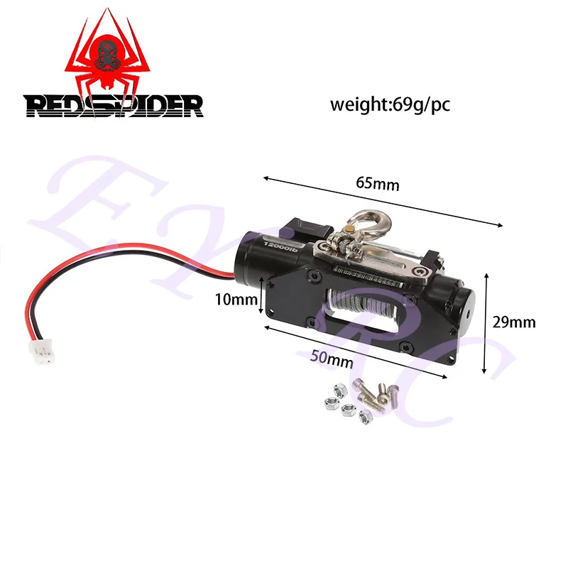 Kit de roues métal pour voiture RC crawler 1/10 1/8 jaune, vue de profil.