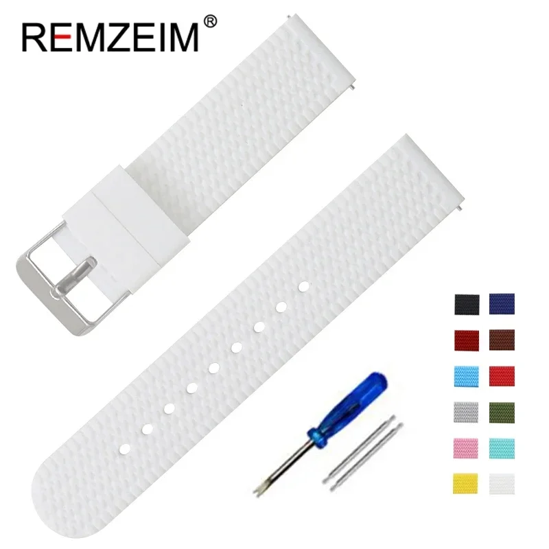Premium Silicone Quick Release Watch Strap - Durable Replacement Band in Multiple Sizes