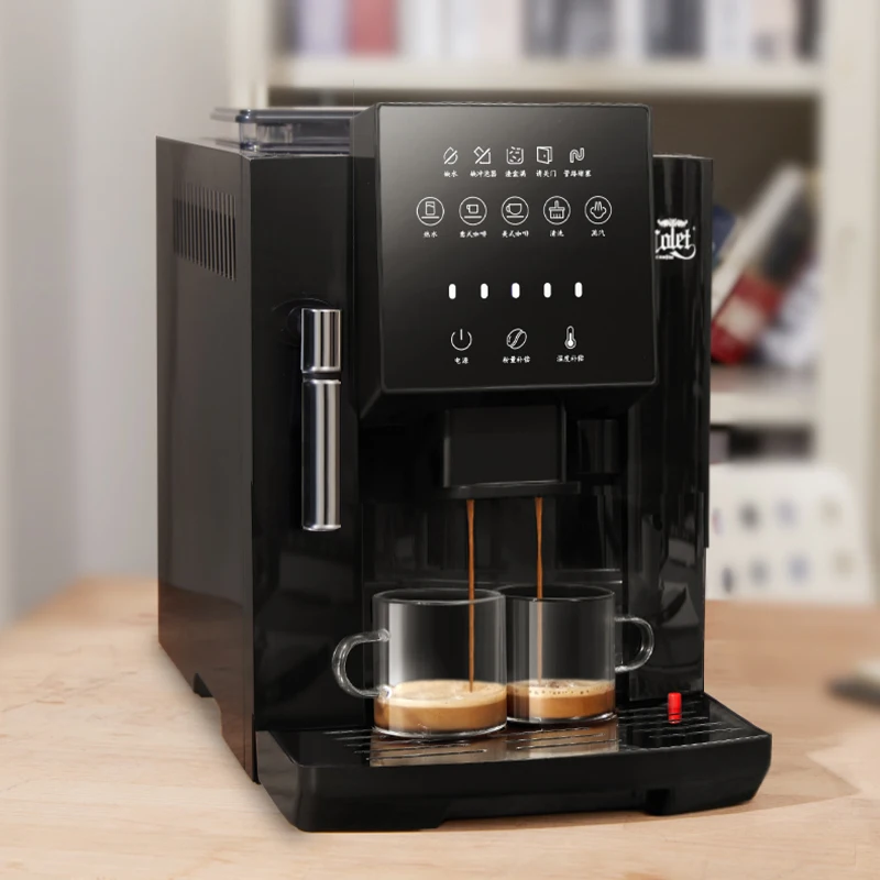 

Kalente touch-screen automatic integrated household steam milk froth American Italian freshly ground small coffee machine 07S