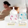180ml Bear Moon feeding bottle with handle, gravity ball straw, 0-36 months baby feeding bottle, food grade PP , BPA free 5