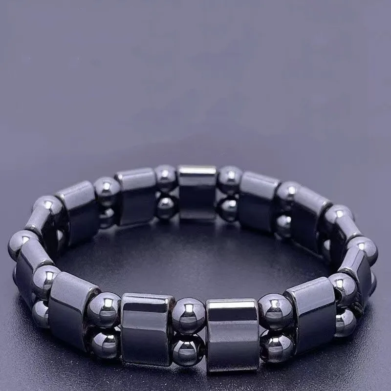 Terahertz Bracelet Magnet Hand Row Black Gallstone Bracelet Energy Stone magnetic bracelet
