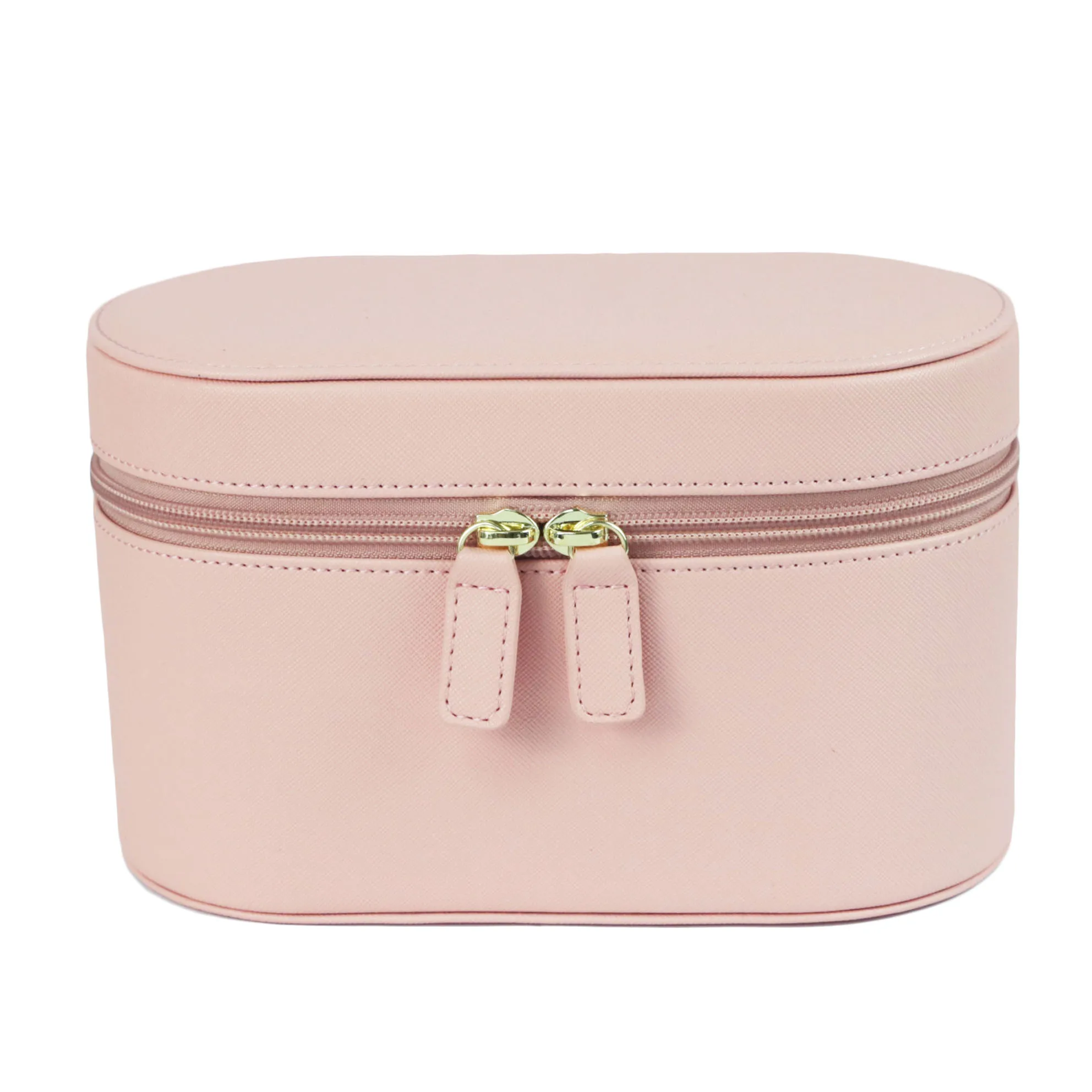 Customisable Name Ladies Saffiano Split Leather Travel Toiletry Case Bag Makeup Organizer Box Dopp Kit Cosmetic Bag Set 2